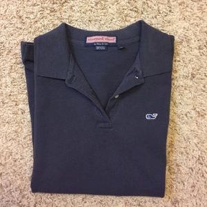 Medium Vineyard Vines Navy Polo