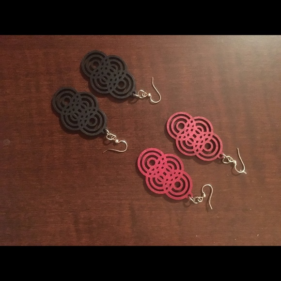 Light weight wooden earrings