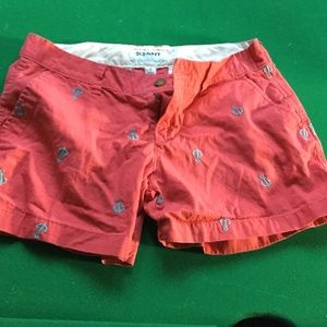 Old navy salmon/coral anchor shorts