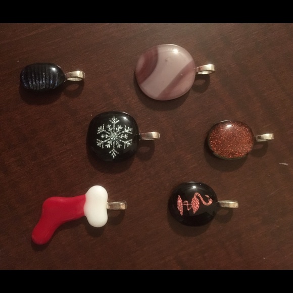 Handmade glass pendents