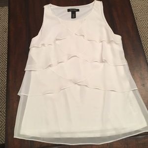 Light cream ruffled top