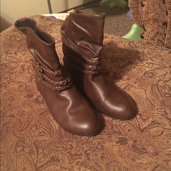 Brown boots💋 size 7/8 - Picture 2 of 2