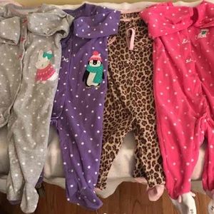 Carters fleece footsie PJ bundle