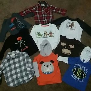 Boys 6-12 month long sleeve shirt bundle