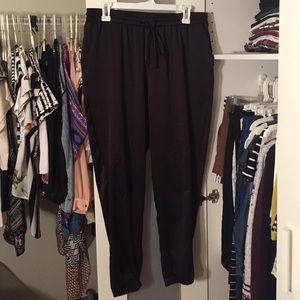 *MOVING SALE* Black silk harem pants