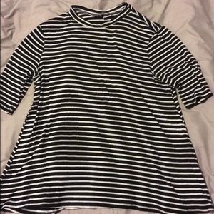Black and white stripped shirt
