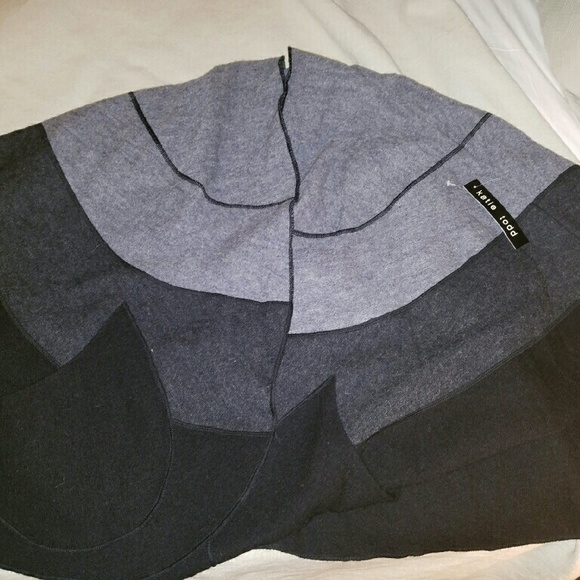 Katie todd open poncho with pockets