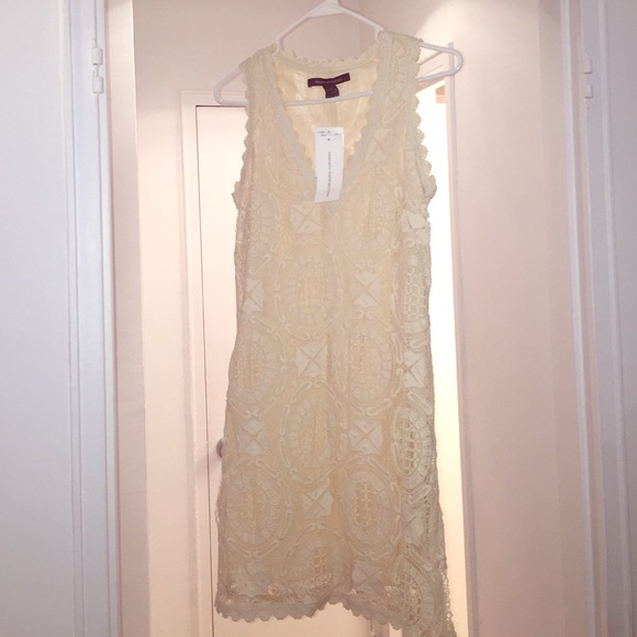 Crocheted white French Connection dress