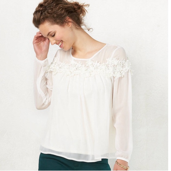 Lauren Conrad lace swing top BRAND NEW no tags