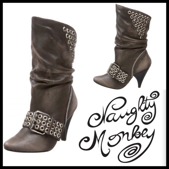 NEW! naughty monkey, close connection grey boot