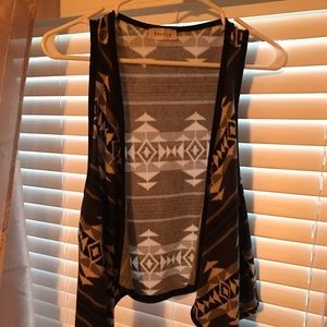 Size small shrug in cream, great, and black.