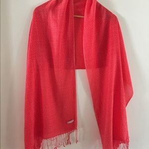 J crew red polkadot scarf