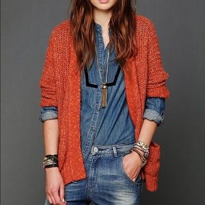 Free People Burnt Orange Sweater