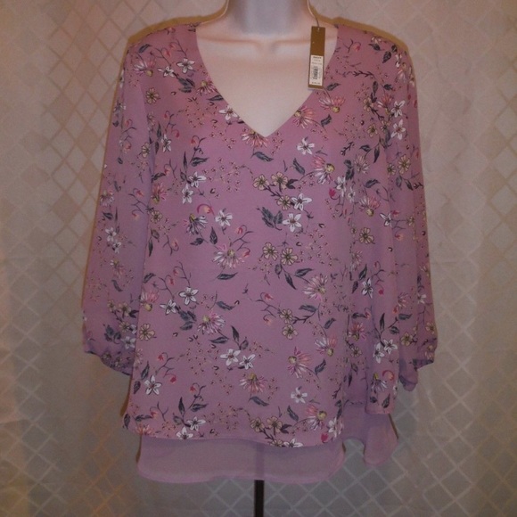 Lauren Conrad print popover top - Picture 1 of 4