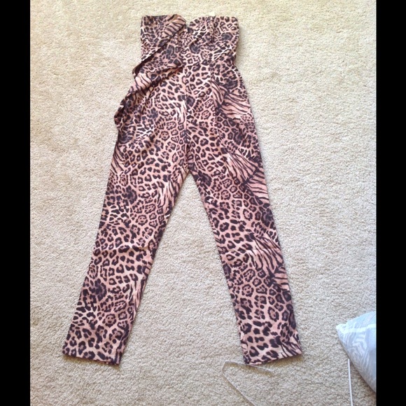 Cheetah print jumpsuit