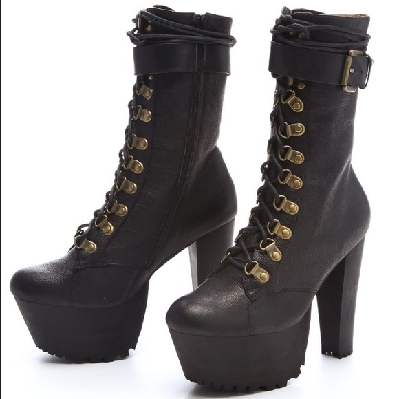 Jeffrey Campbell x Wildfox Sargent Pepper Boots 7 - Picture 1 of 4