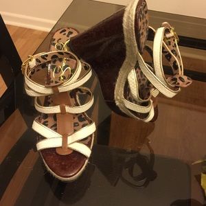 Jessica Simpson Wedges 7 worn Twice