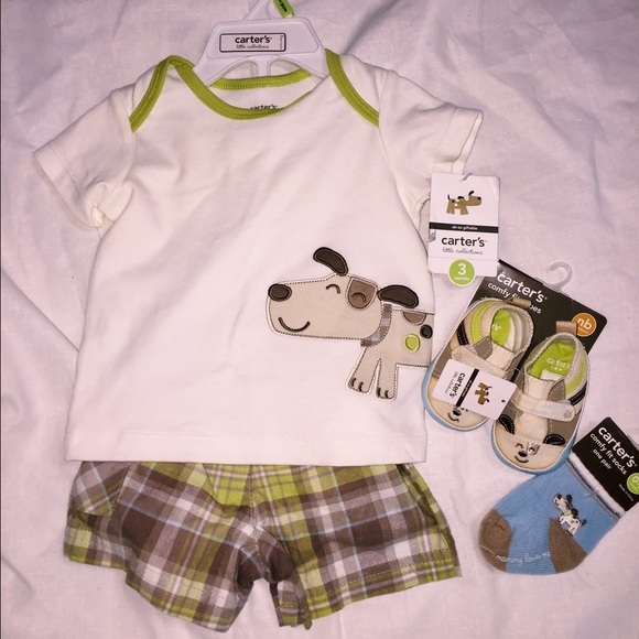 3 piece Carter's 3 Month Old Boy Gift Set