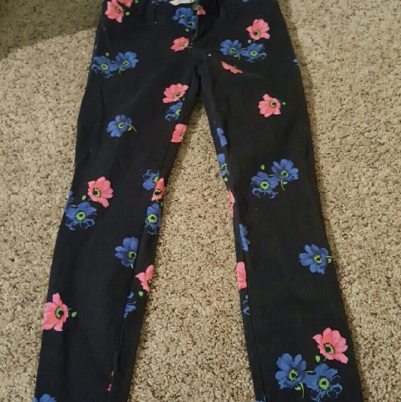 Hollister floral jeans