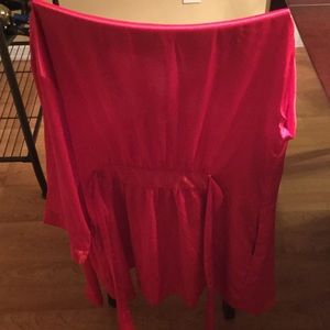 Victoria Secret Red silk robe