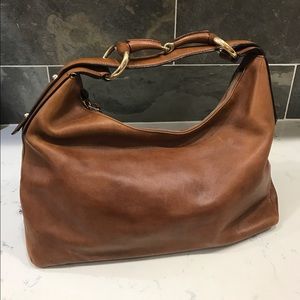 Authentic Gucci camel leather hobo