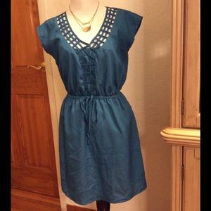Bebop ❤️short sleeve poly dress M