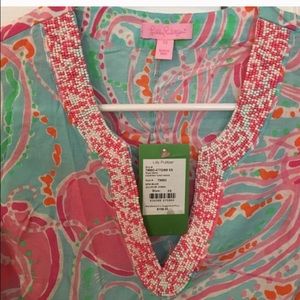 Jellies be jammin beaded tunic NWT