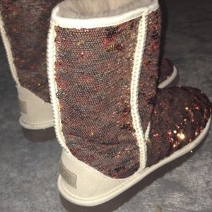 Sparkly Gold Uggs