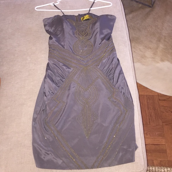 Nicole Miller strapless cocktail dress