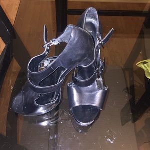 Ralph Lauren Heels with Strap Detail Size 8