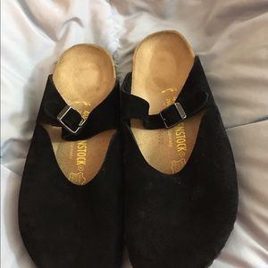Birkenstock Black Suede Rosemead Clogs Size 40(10)