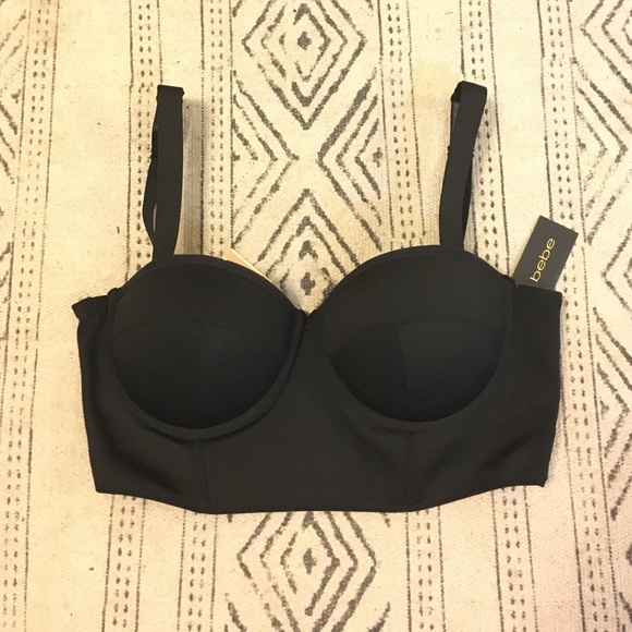 Bebe black bustier