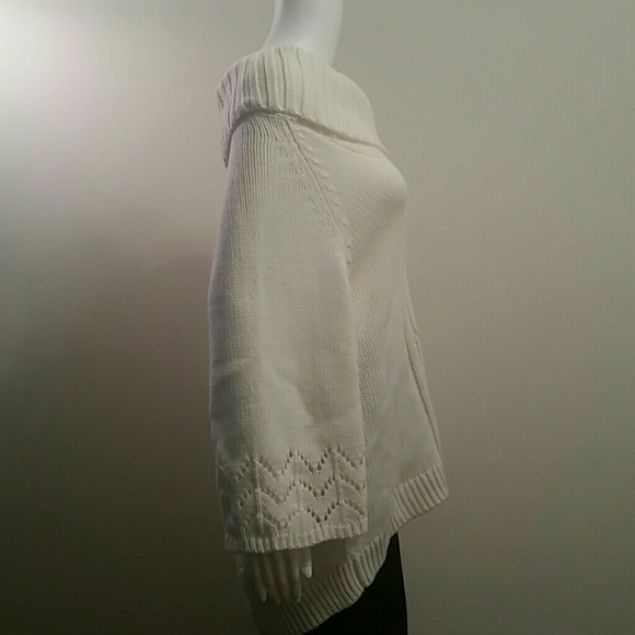 NWT Style&Co Ivory Sweater 3/4 Sleeve - Picture 2 of 4