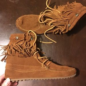 Minnetonka ankle moccasins