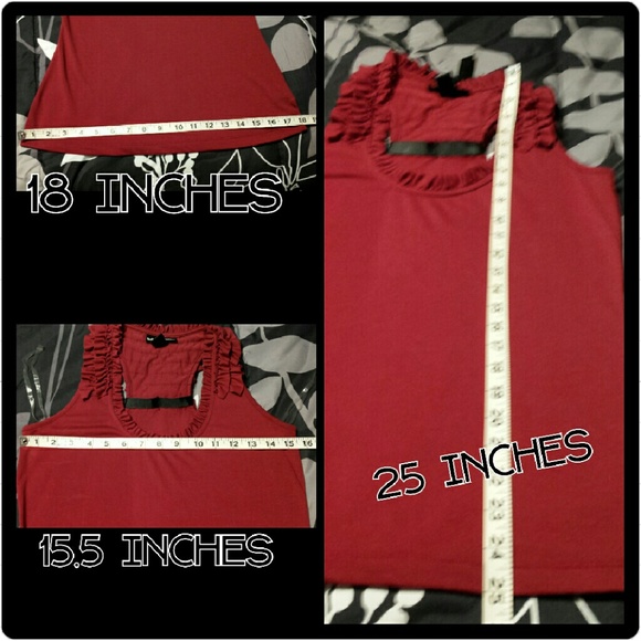 NWOT Ruffle Racerback Top - Picture 2 of 3