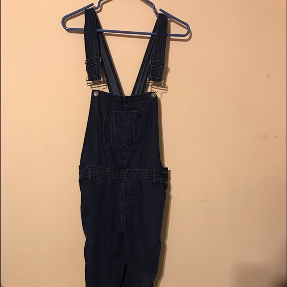 Fashion Nova Overalls dark blue