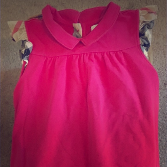 Burberry dress for girl 18 months used very clean