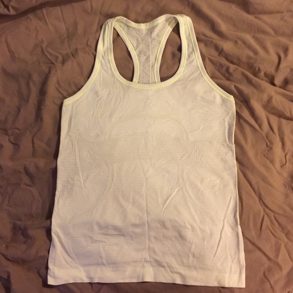 Lululemon Swiftly Light Yellow/Green Tank