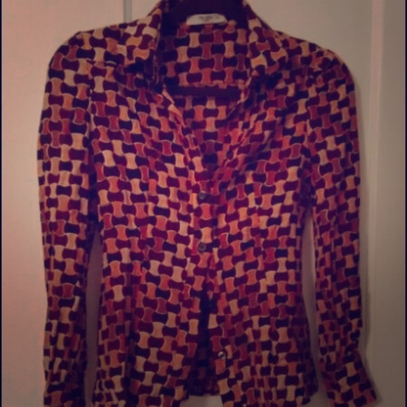 Prada long sleeve silk shirt