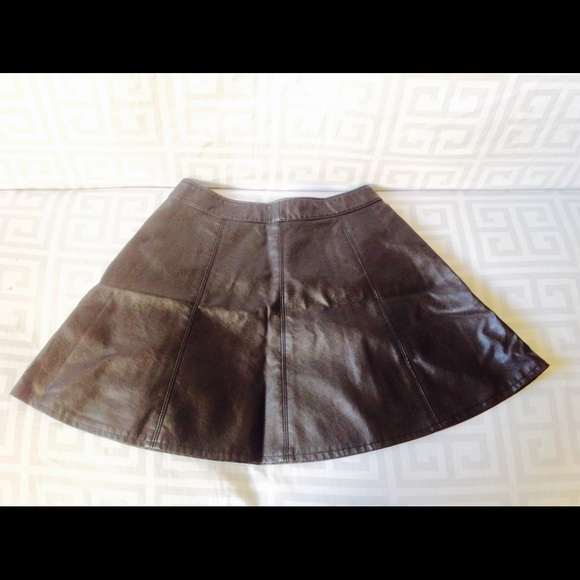 H & M mini faux leather skirt