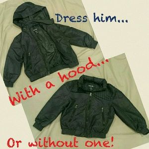 Kids Track Jacket Windbreaker Hood