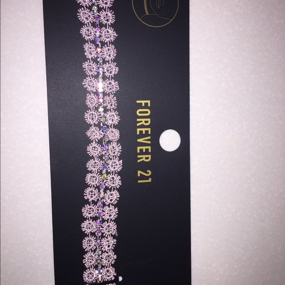 Pink Lace Choker - Picture 2 of 3