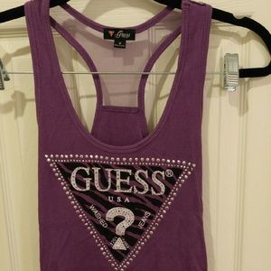 Guess purple racerback tank