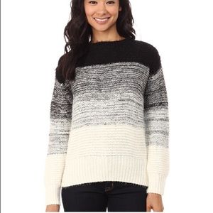 Ombré Color Block Thick Knit Sweater