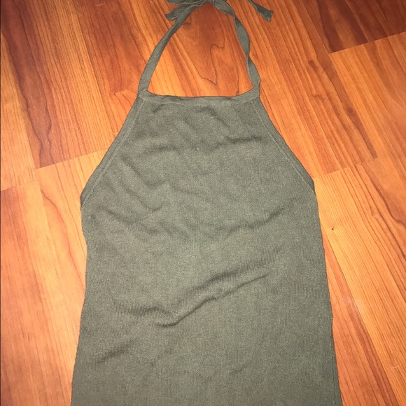 SOLDBrandyMelville olive halter top