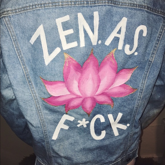 Hand Painted Levi's Jean Jacket - Rugged Threads - Picture 2 of 3