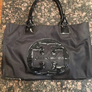 Black Tory Burch Ella tote.