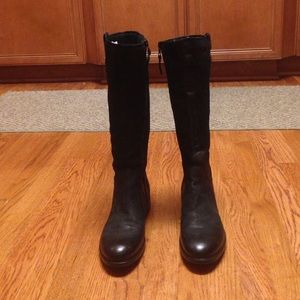 miz mooz genuine black leather boots