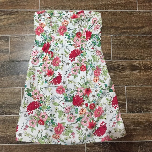 Floral print strapless Old Navy dress