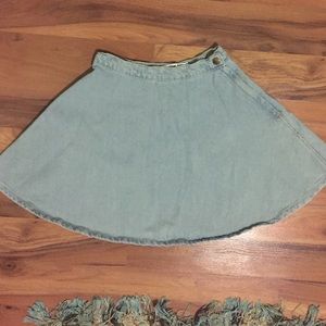 American Apparel Jean Circle Skirt